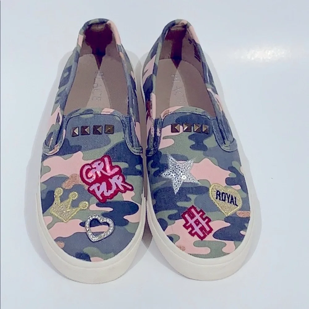 The Children’s Place Camo GRL Power Slides SZ3